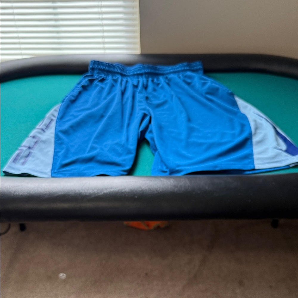 Nike Men's Blue and Gray Athletic Shorts